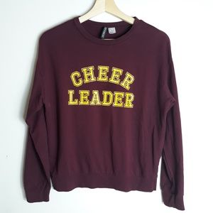 H&M Divided| Cheerleader Long Sleeve Crop Top